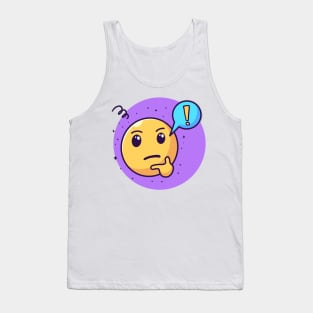 Think Emoji Tank Top